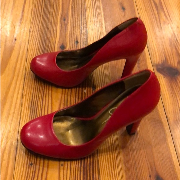 Jessica Simpson candy red women’s heels - size 7.5 - Picture 4 of 8